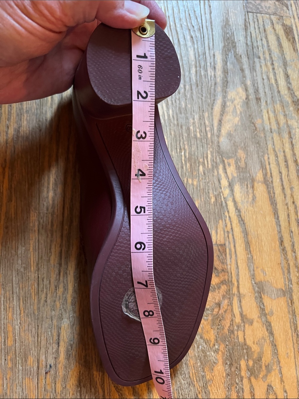 Camper Women's Burgundy Leather Chunky Block Heel Loafers size 9 - Picture 10 of 11